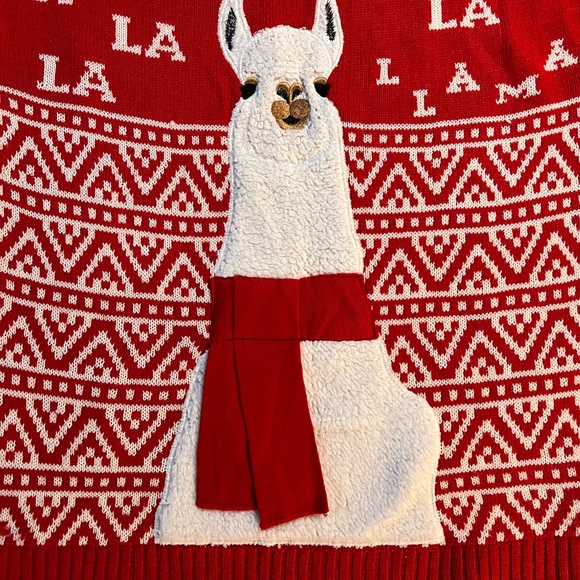 👚 Ugly - but cute - Christmas Sweater - Fa La La La Llama Large / F - Picture 8 of 14
